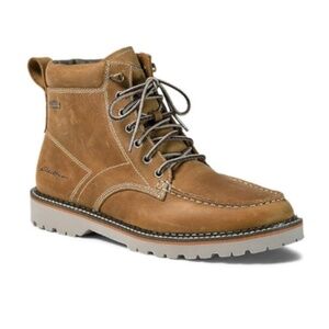 Eddie Bauer Severson Moc Toe Boots Waterproof Wheat Tan Men’s Size 14 Excellent